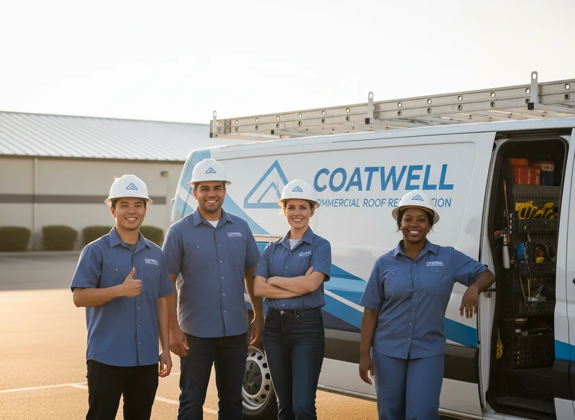 Commercial roof coating company in Kemp, OK