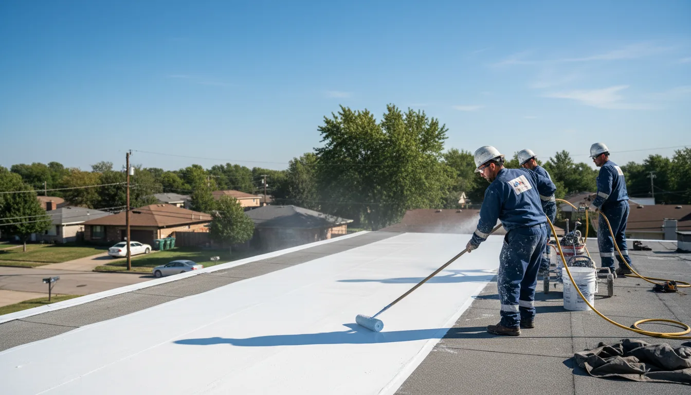 Commercial roof coating in Kemp, OK near me